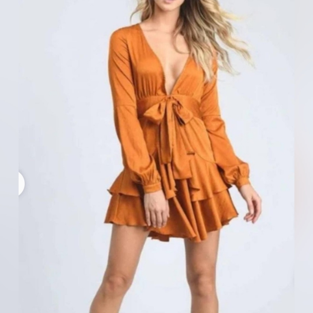 Long sleeve Ruffled Dress - Picture 3 of 3